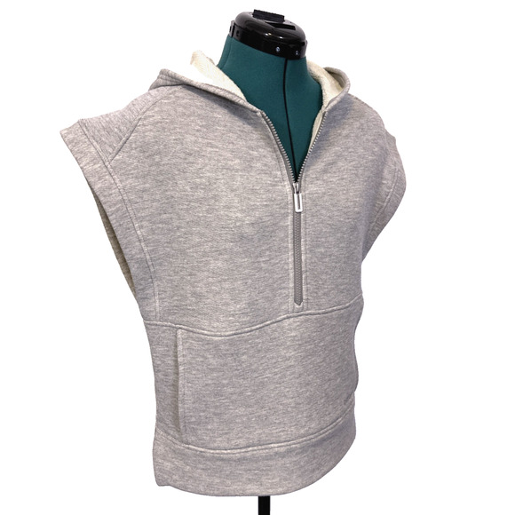 Smartwool Women's Recycled Terry Short Sleeve Hoodie Sweatshirt Gray Size XS - Picture 3 of 9